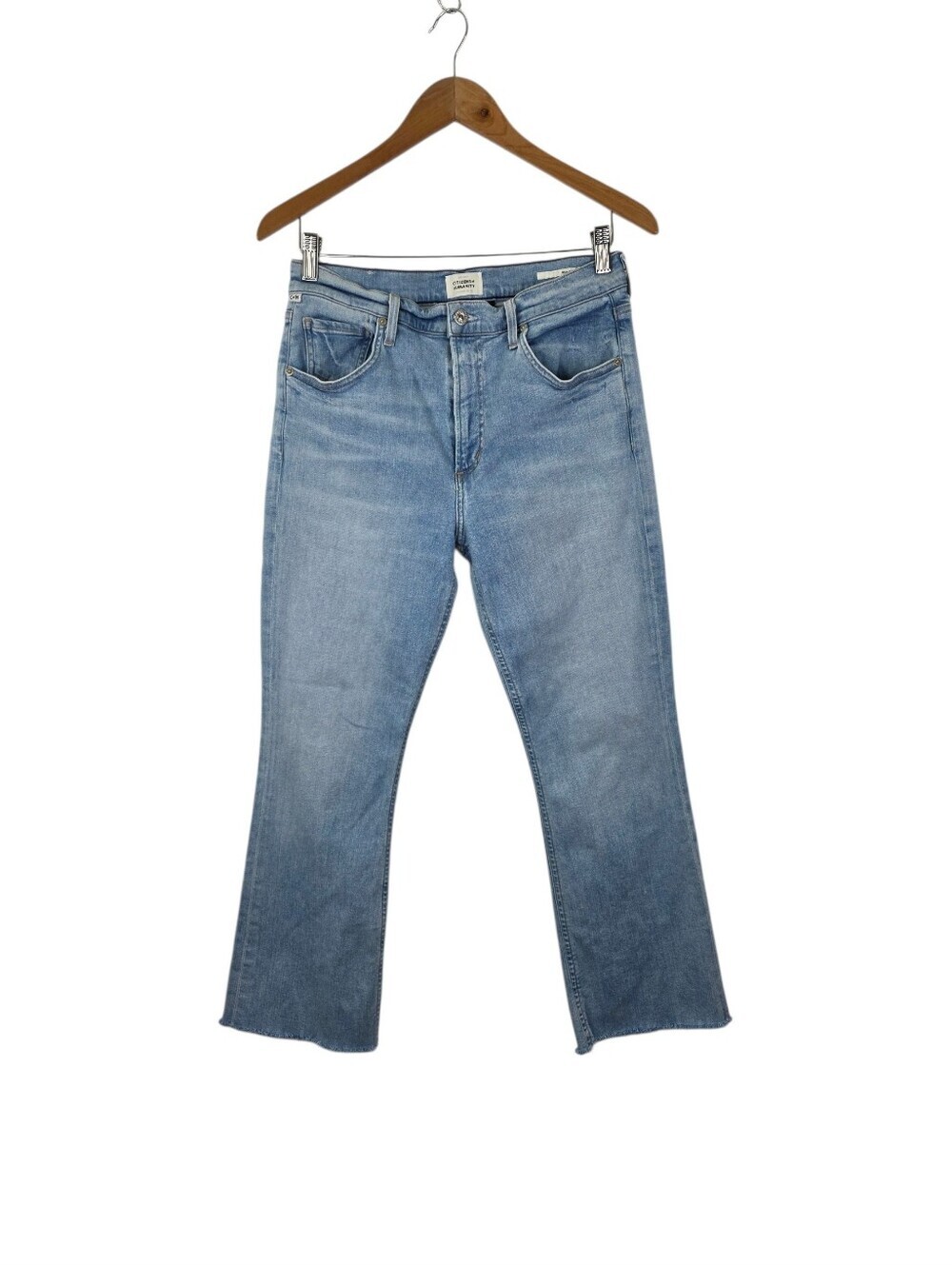 Citizens Of Humanity Women's Isola Cropped Boot-Cut Jeans Pants Size 29‎ Frayed